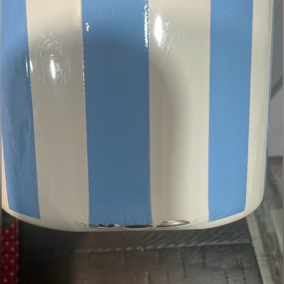Stanley Blue and White Striped Thermos - Picture 2 of 3